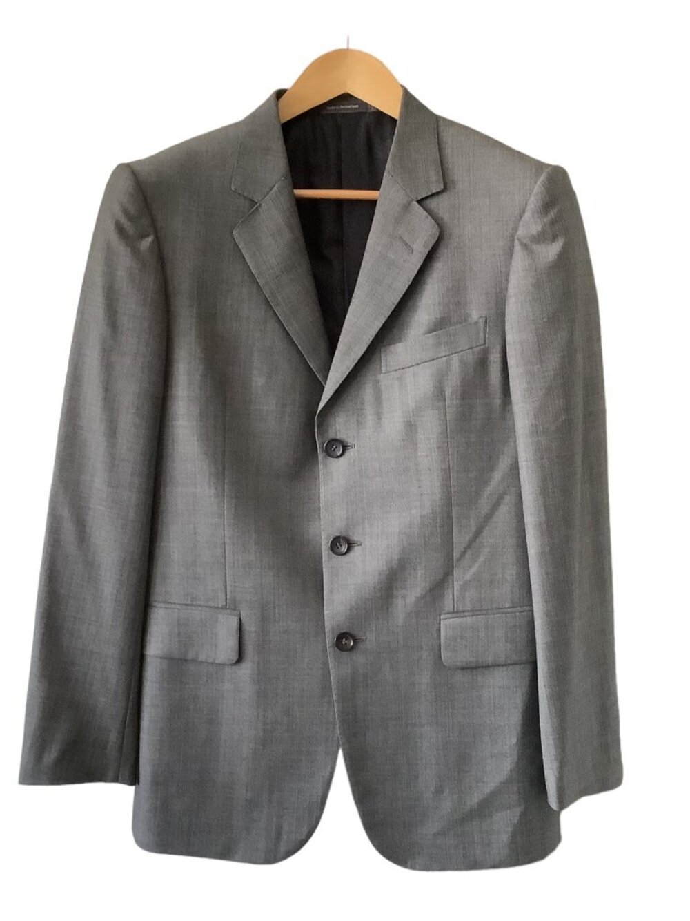 GUCCI Three Button Gray Wool Sport Coat 38R Suit Jacket Blazer Designer 38